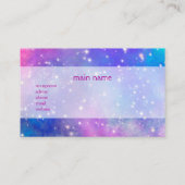 星がキラキラ輝く宇宙のイラストを使った名刺 VISITENKARTE (Rückseite)