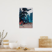 春 大 社 鹿, Hirsch von Kasuga Shrine, Hiroshi Yoshida Poster (Küche)