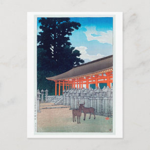 春 日 神 社 鹿, 川  Nachfolger von Kasuga Shrine in Nara Postkarte