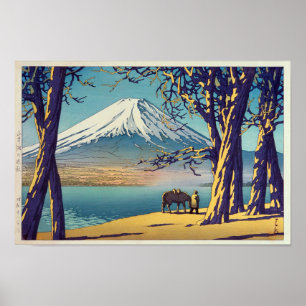 晩 の 富 山, im Herbst Fuji, Hasui Kawase, 秋 Poster