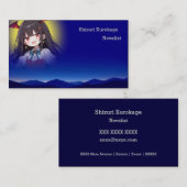 月があなたの顔写真になる VISITENKARTE (Vorne/Hinten)