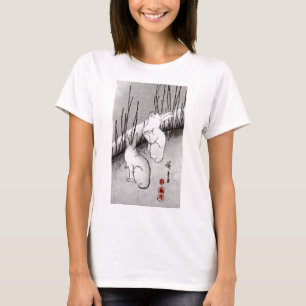 月に兎, 広重 Mond und Kaninchen, Hiroshige, Ukiyo-e T-Shirt
