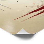 月下の侍 – Samurai Beneath the Crimson Moon Poster (Ecke)