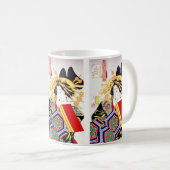 月岡芳年、『 しなやかさう - 風俗三十二相 』 KAFFEETASSE (VorderseiteRechts)