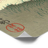 月 兎, 古 邨 Rabbits & Moon, Koson, Ukiyo-e Poster (Ecke)