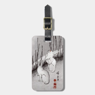 月 兎, 広 重 Mond und Kaninchen, Hiroshige, Ukiyo-e Gepäckanhänger