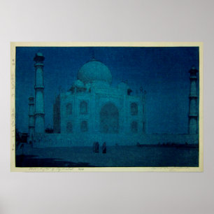 月 夜 タ ・ Zwiebelの ル, Taj Mahal am Mondlichtabend, Y Poster