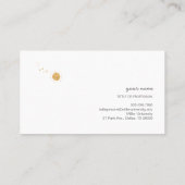 月・太陽・惑星 シンプルな名刺 ・ビジネスカード・ショップカード 名刺 VISITENKARTE (Rückseite)