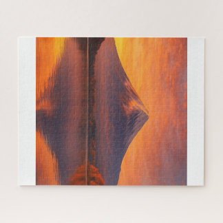 朝陽に染まる湖と悠久の富士/The Eternal Mount Fuji and the Lake Puzzle