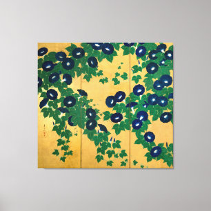 朝 顔(部 分), 其 Morgenglorie (Detail), Kiitsu Leinwanddruck