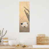 本 日: 猫 Kat- und Pflaumenblüten c.1906 Poster (Küche)