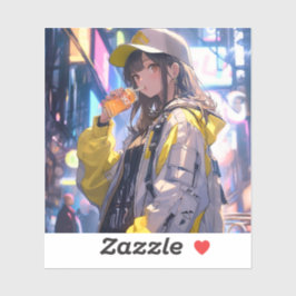 東京娘アイコン/Tokyo Gorl icon Badge | 東京娘 GenerativeAI Aufkleber