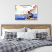 東 三 股 図, 国, Sumida River, Kuniyoshi, Ukiyo-e Leinwanddruck (Insitu (Schlafzimmer))