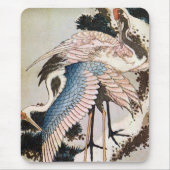 松 に 鶴, 北 Krane auf Pine Tree, Hokusai, Ukiyo-e Mousepad (Vorne)