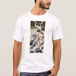 松 に 鶴, 北 Krane auf Pine Tree, Hokusai, Ukiyo-e T-Shirt