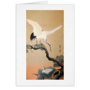 松 に 鶴, 古 Kranich auf Pine Tree, Koson, Ukiyo-e