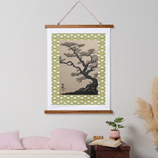 松 WANDTEPPICH MIT HOLZRAHMEN (Schlafzimmer)