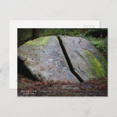柳生の里「一刀石」：Postcard Postkarte (Vorne/Hinten)