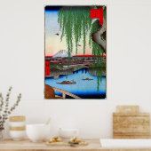 柳 と 士, 広 Willow und Fuji, Hiroshige, Ukiyo-e. Poster (Küche)