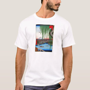 柳 と 士, 広 Willow und Fuji, Hiroshige, Ukiyo-e. T-Shirt