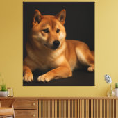 柴犬ポートレート – Shiba Inu Art Leinwanddruck (Insitu (Wohnzimmer))