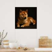 柴犬ポートレート Shiba Inu Art Poster (Küche)