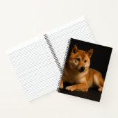 柴犬ポートレート Shiba Inu Art Spiral Notebook – Lined Notizblock (Innenseite)
