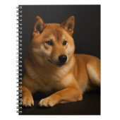柴犬ポートレート Shiba Inu Art Spiral Photo Notizblock (Vorderseite)