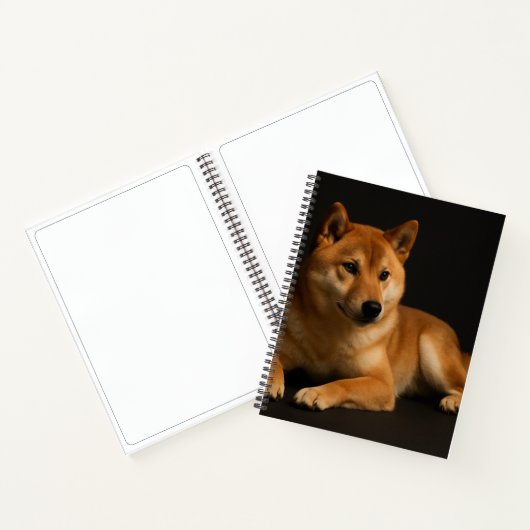 柴犬ポートレート Shiba Inu Spiral Notebook Sketch Notizblock (Innenseite)