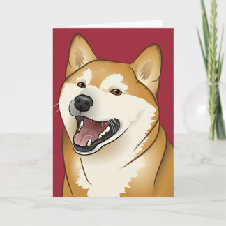 柴犬 alles Gute zum Geburtstag Shiba Inu Hundekarte Karte