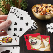柴犬 Shiba Inu Hundespielkarten Japaner-Kanji Spielkarten (In Situ)