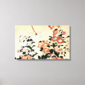 桔 梗, 北 斎 Bellflower und Dragonfly, Hokusai, Ukiyo- Leinwanddruck (Vorderseite)
