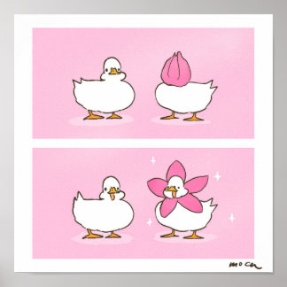 桜もちもちアヒル POSTER