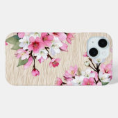 桜彩る和紙の調べ ― 和モダン花柄 Case-Mate iPhone HÜLLE (Rückseite (Horizontal))