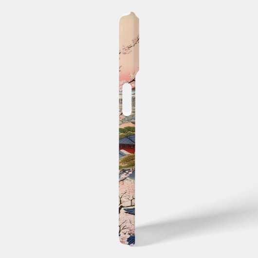 桜舞う古都 ― 和風アート Case-Mate iPhone HÜLLE (Rückseite / Rechts)