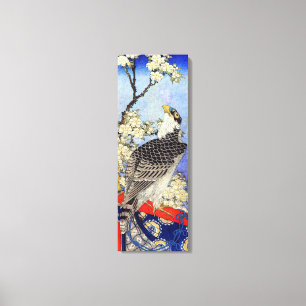 桜 ハ ヤ サ, Falken- und Kirschblüten, Hokusai, Ukiyo- Leinwanddruck