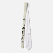 梅花, 北斎 Pflaume blüht, Hokusai, Ukiyo-e Krawatte (Rückseite)