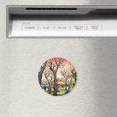 梅 の 園, 広 Garten 重 Pflaumengarten, Hiroshige Ukiyoe Magnet (In Situ (Geschirrspüler))