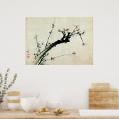 梅 花, 北 斎 Pflaumenblüten, Hokusai, Ukiyo-e Poster (Küche)