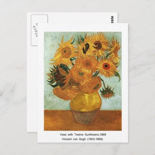 梵 高, Vincent Van Gogh Postkarte (Vorne/Hinten)