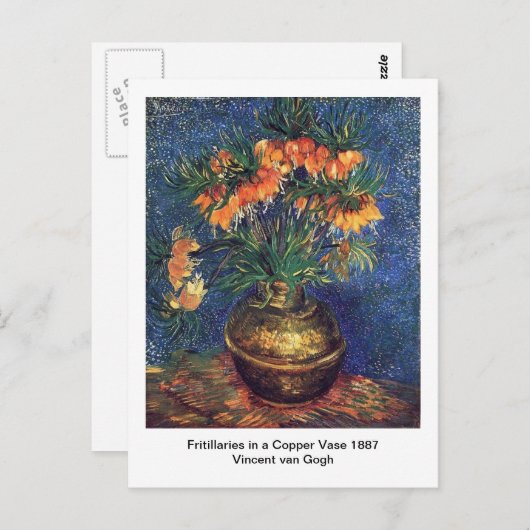 梵 高, Vincent Van Gogh Postkarte (Vorne/Hinten)