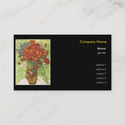 梵 高, Vincent van Gogh Visitenkarte (Vorderseite)