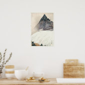 槍 ヶ 岳, Mount Yari, Hiroshi Yoshida, Woodcut Poster (Küche)