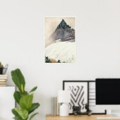 槍 ヶ 岳, Mount Yari, Hiroshi Yoshida, Woodcut Poster (Heimbüro)