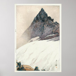 槍 ヶ 岳, Mount Yari, Hiroshi Yoshida, Woodcut Poster