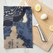 歌舞伎役者, 国芳 Kabuki Schauspieler, Kuniyoshi, Ukiyo-e Handtuch (Viertel Falte)