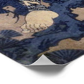 歌 舞 伎 者, 国 Kabuki Schauspieler, Kuniyoshi, Ukiyo-e Poster (Ecke)