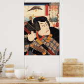 歌 舞 伎 者, 国 Kabuki Schauspieler, Kuniyoshi, Ukiyoe役 Poster (Küche)