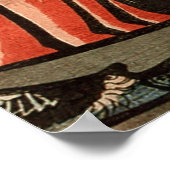 武 田 玄, 国 Takeda Shingen, Kuniyoshi, Ukiyo-e, 芳 Poster (Ecke)