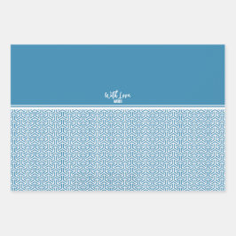 毘 沙 門 亀 甲 |Bishamon Kikko Traditionelles japanisch Geschenkpapier Set